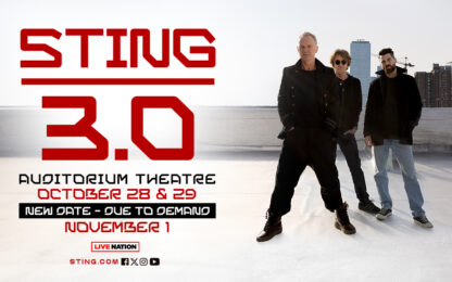 Enter to WIN Sting 3.0 Tour Tickets